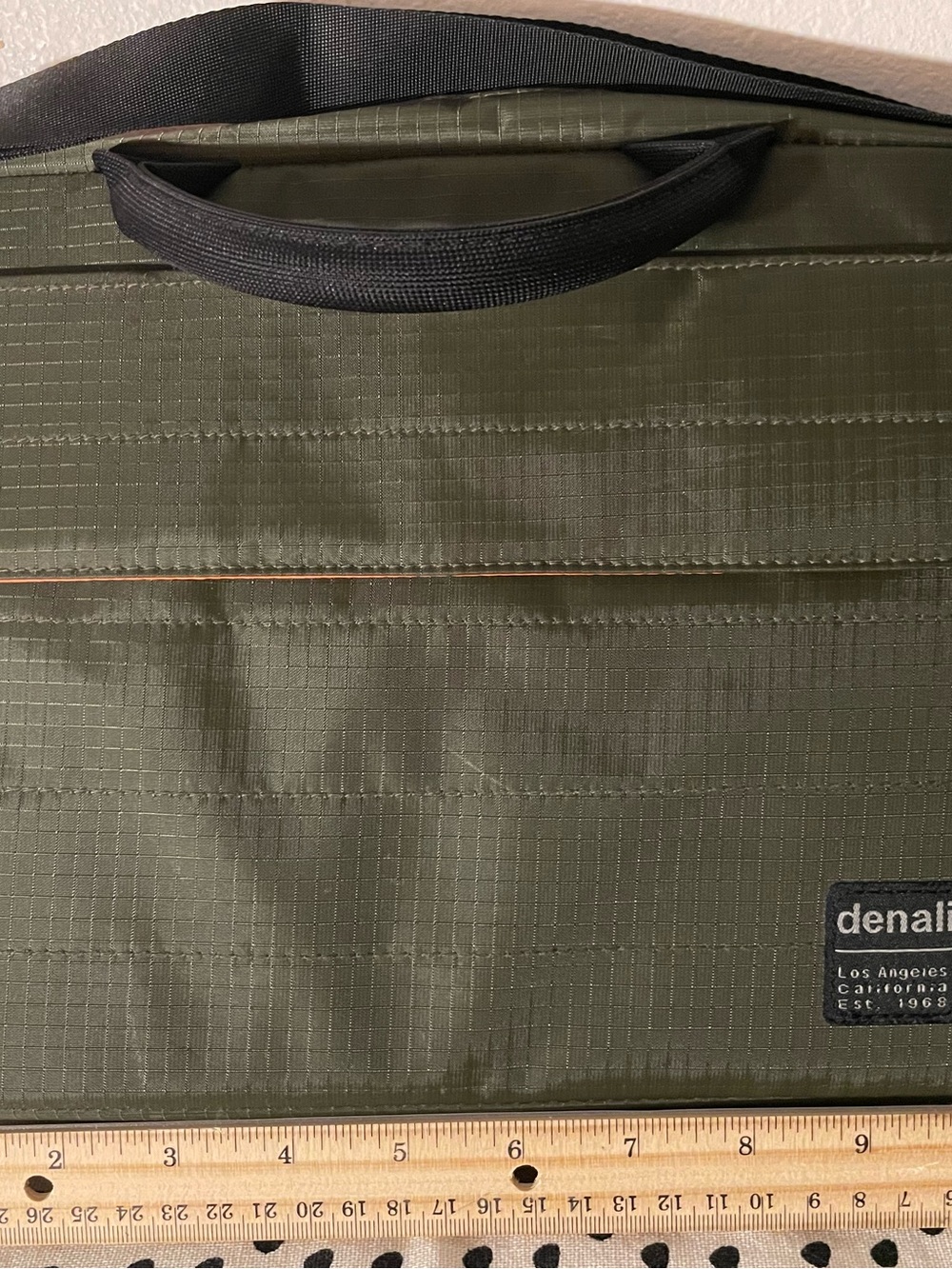 Denali Olive Green Laptop Briefcase with Padded Interior